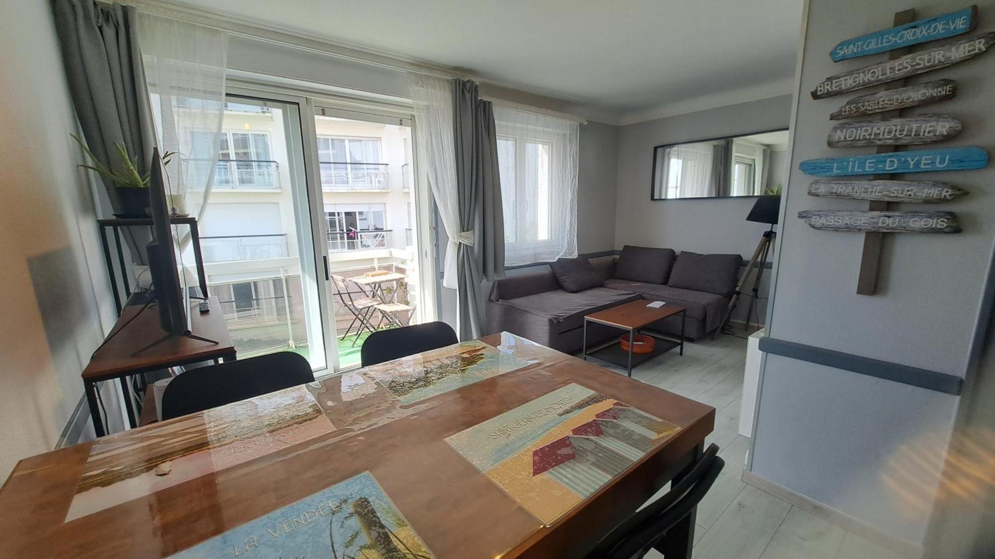 Couchant Radieux Appartement 2 Pieces 4 Personnes Vue Mer Saint-Jean-de-Monts Buitenkant foto